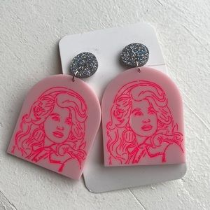 Dolly Parton earrings. Never worn.